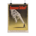 "Someone Talked!" – WWII American Propaganda Poster