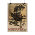 Pour le Suprême Effort French WWI poster framed on a wall