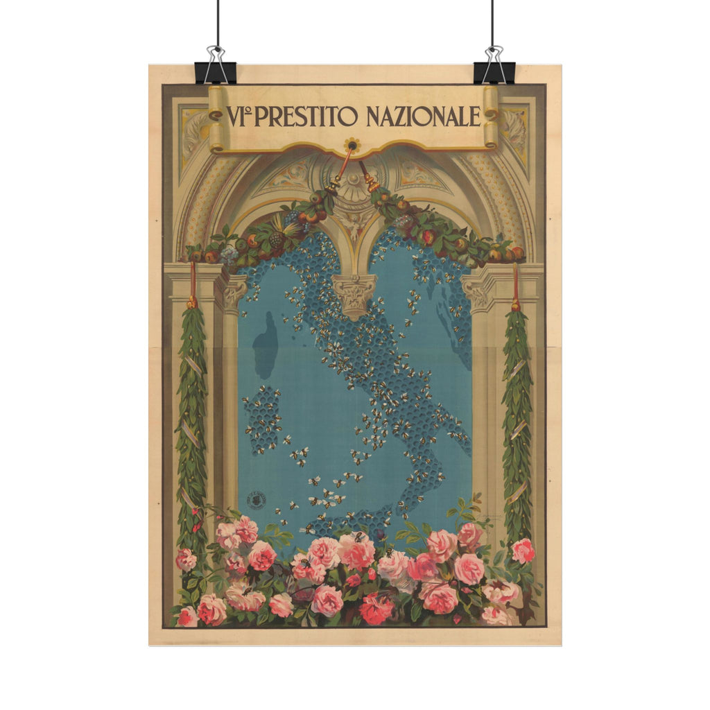 "VI Prestito Nazionale" 1920 Italian poster – mockup 7