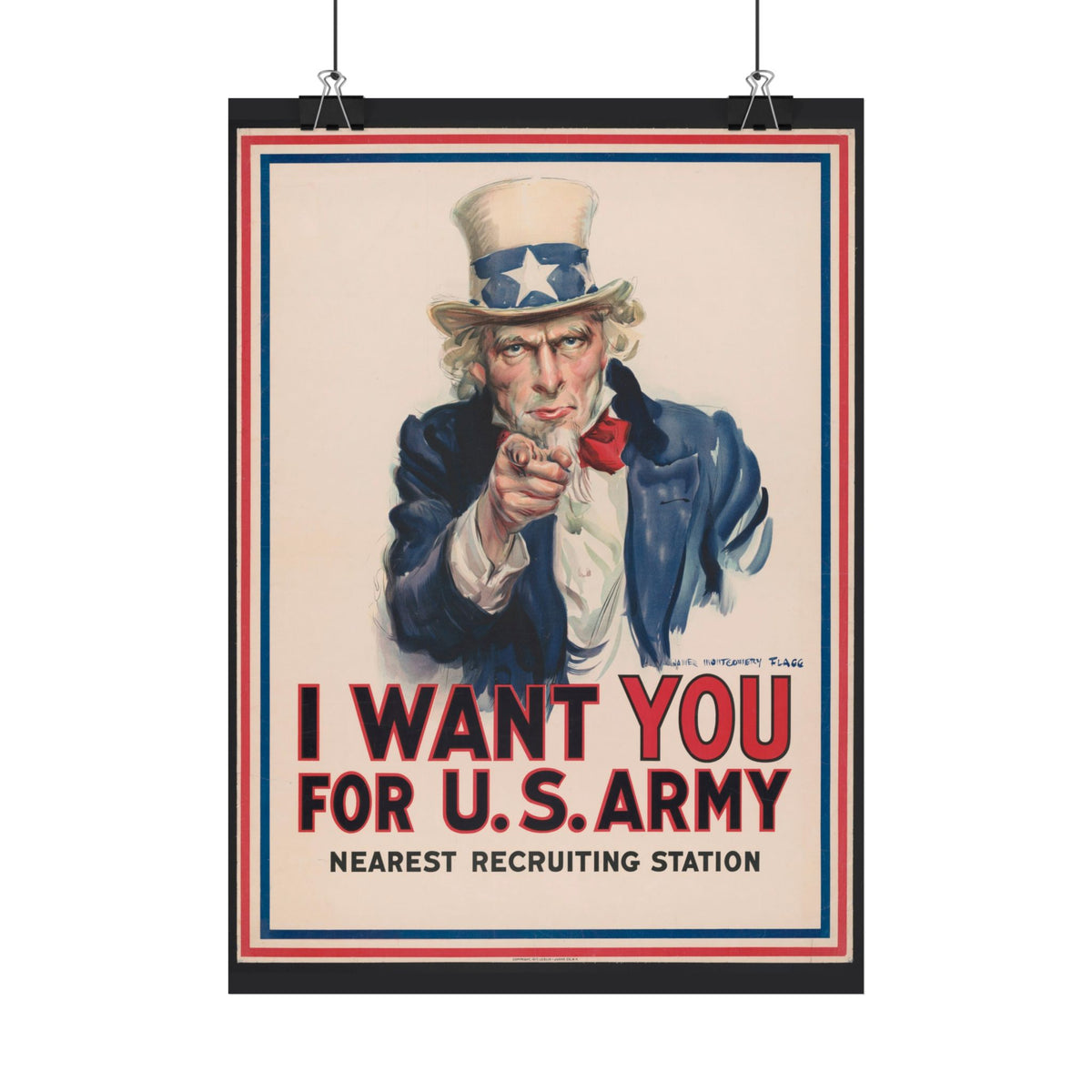 "I Want YOU for U.S. Army" – WWI American Recruitment Poster