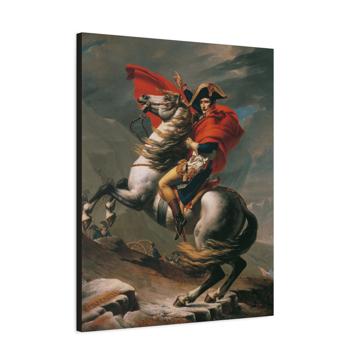 Napoleon Crossing the Alps canvas – mockup 9