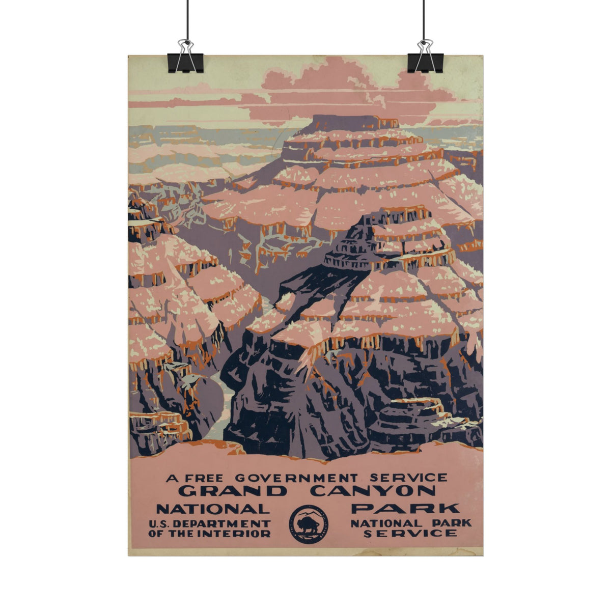 "Grand Canyon National Park" – 1938 WPA Travel Poster