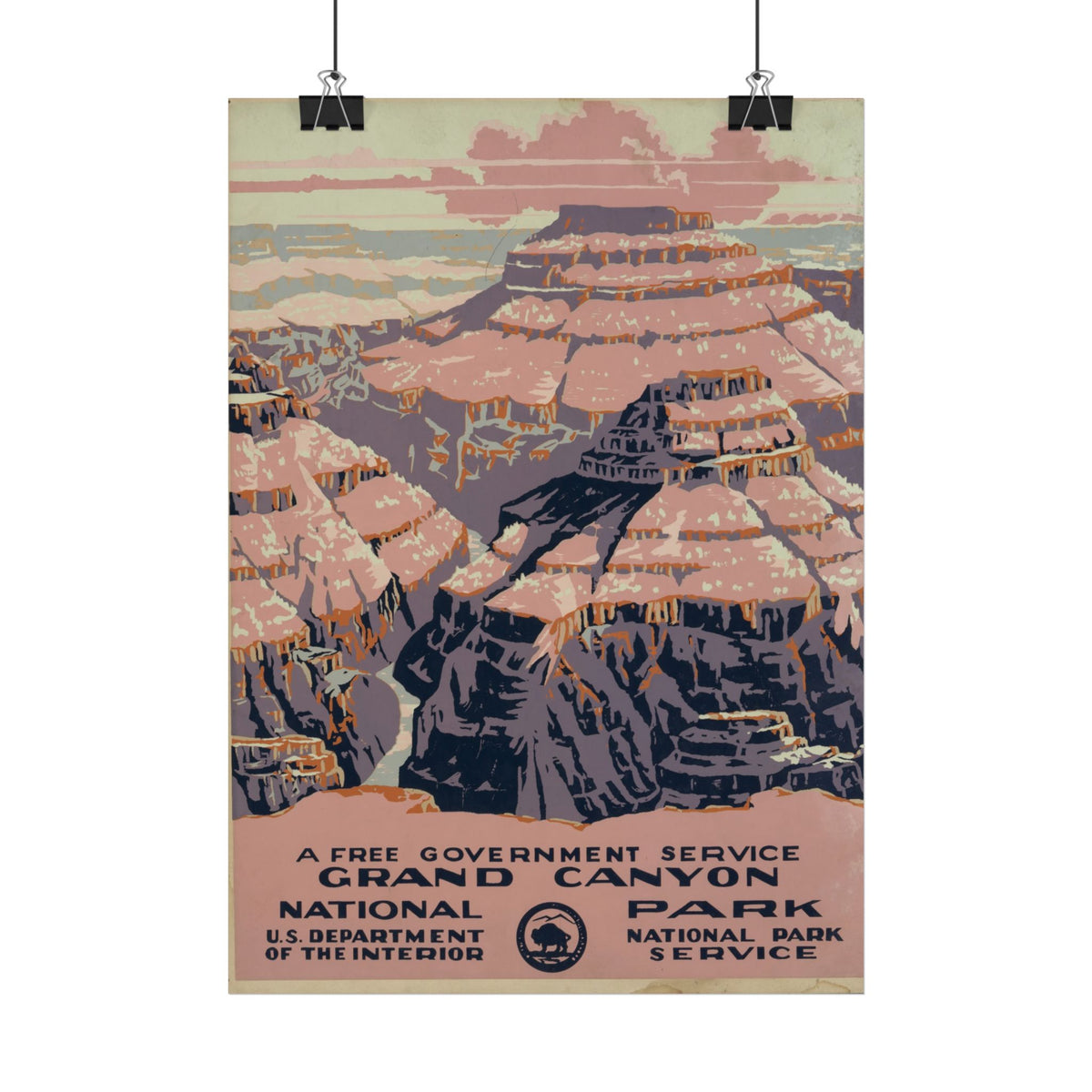 "Grand Canyon National Park" – 1938 WPA Travel Poster