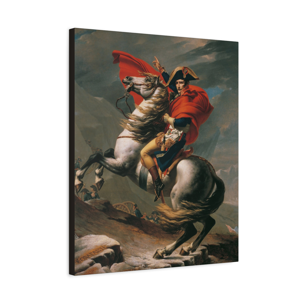 Napoleon Crossing the Alps canvas – mockup 6