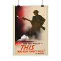 This Was Their Finest Hour – vintage WWII British Propaganda Poster