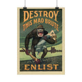 Destroy This Mad Brute – vintage WWI American Recruitment Poster