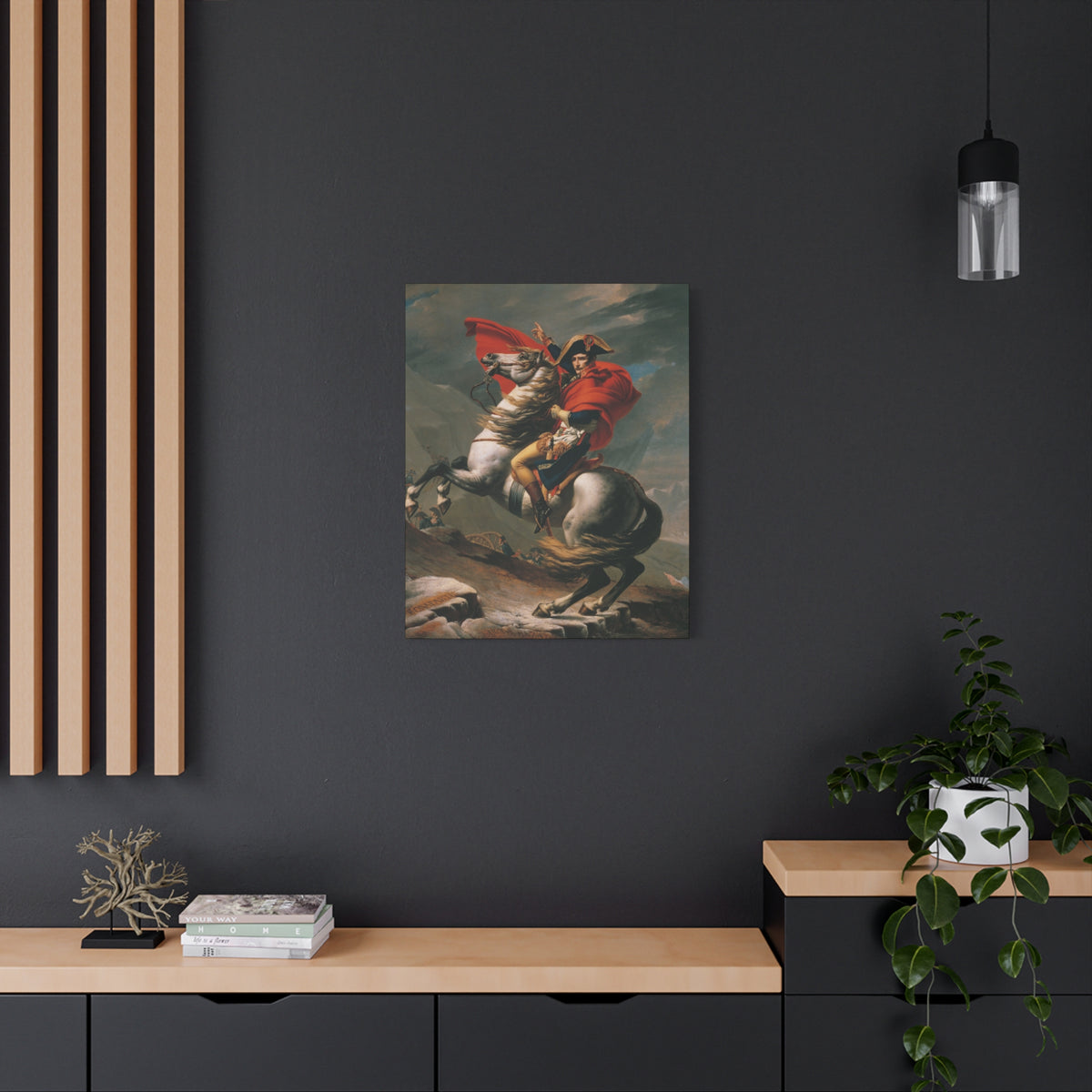 Napoleon Crossing the Alps canvas – mockup 11