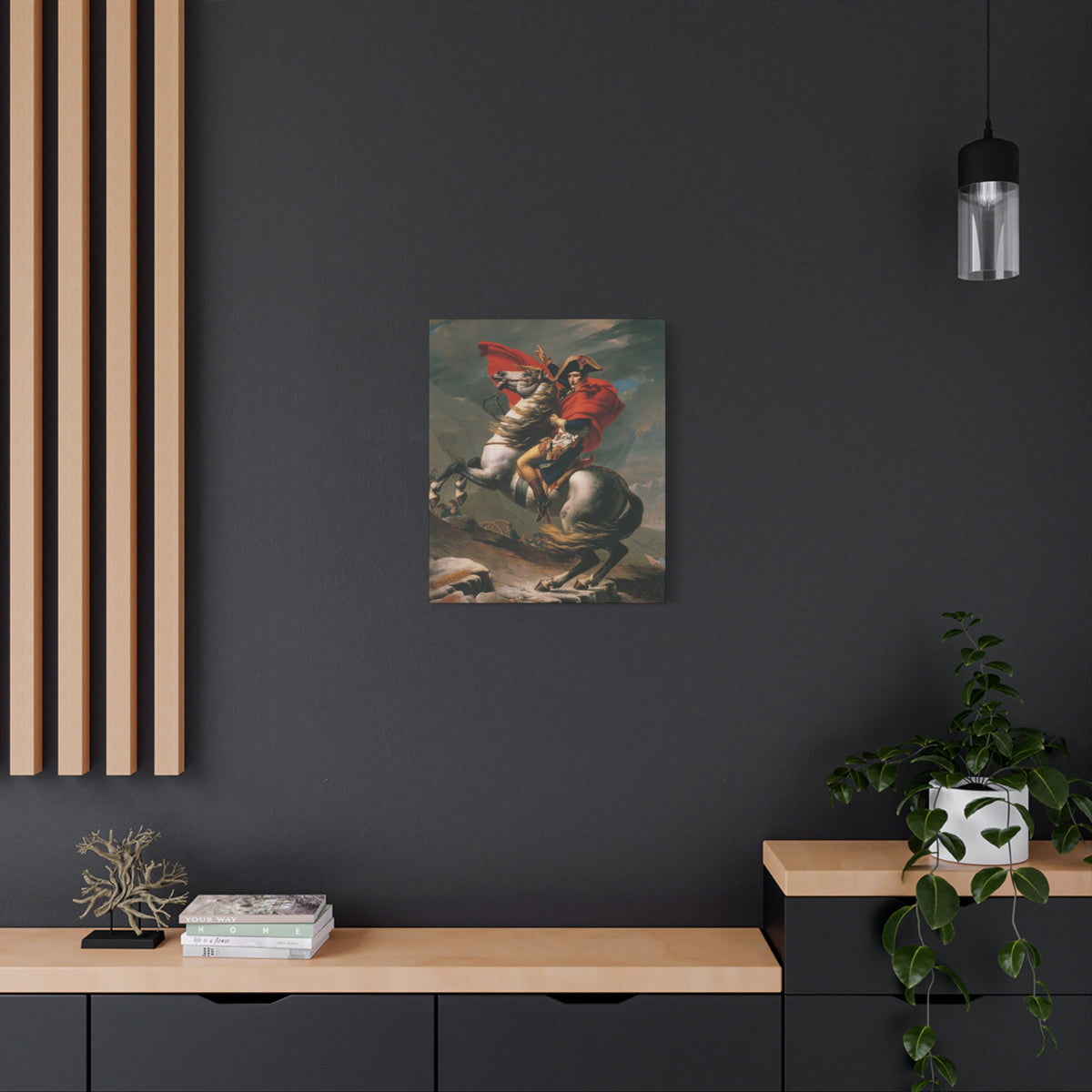 Napoleon Crossing the Alps canvas – mockup 8
